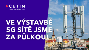 Ve výstavbě 5G sítě jsme za půlkou! Nově jsme dokončili oblast střední Moravy